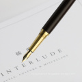 Luxury Ebony Barrel Fountain Fountain Pen Ink Alemania Iridium Nib Pen con bolsa mejor regalo para hombres y mujeres